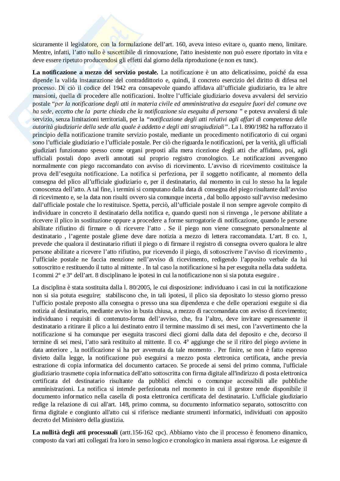 Riassunto esame Diritto processuale civile , Prof. Benussi Silvia, libro consigliato Diritto processuale civile, vol. 1 , Verde Pag. 56