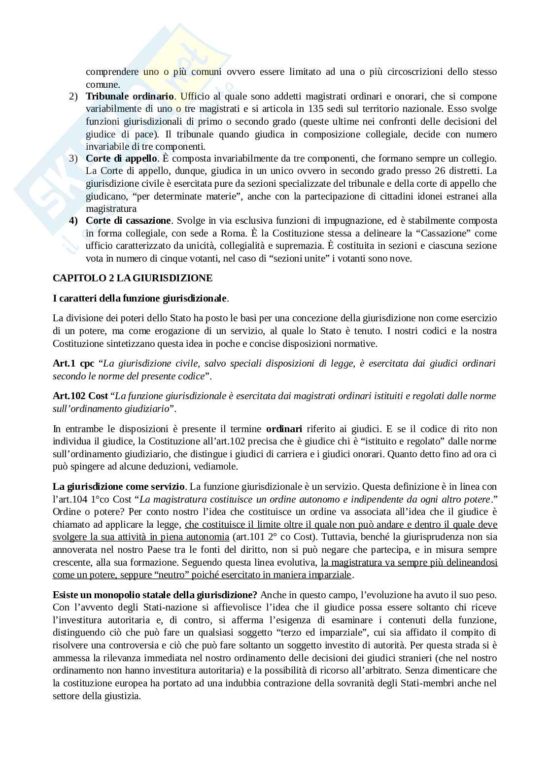 Riassunto esame Diritto processuale civile , Prof. Benussi Silvia, libro consigliato Diritto processuale civile, vol. 1 , Verde Pag. 6