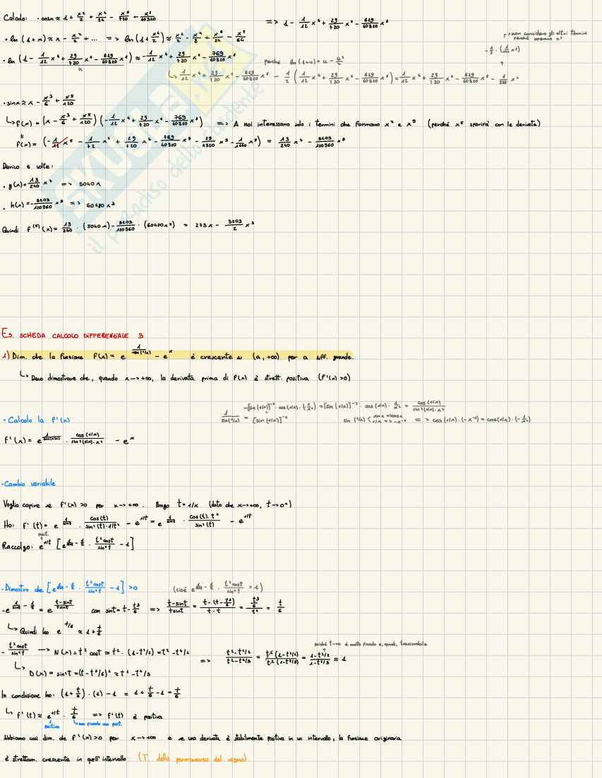 Studio di funzione: determinazione di monotonia, concavità e punti critici Pag. 1