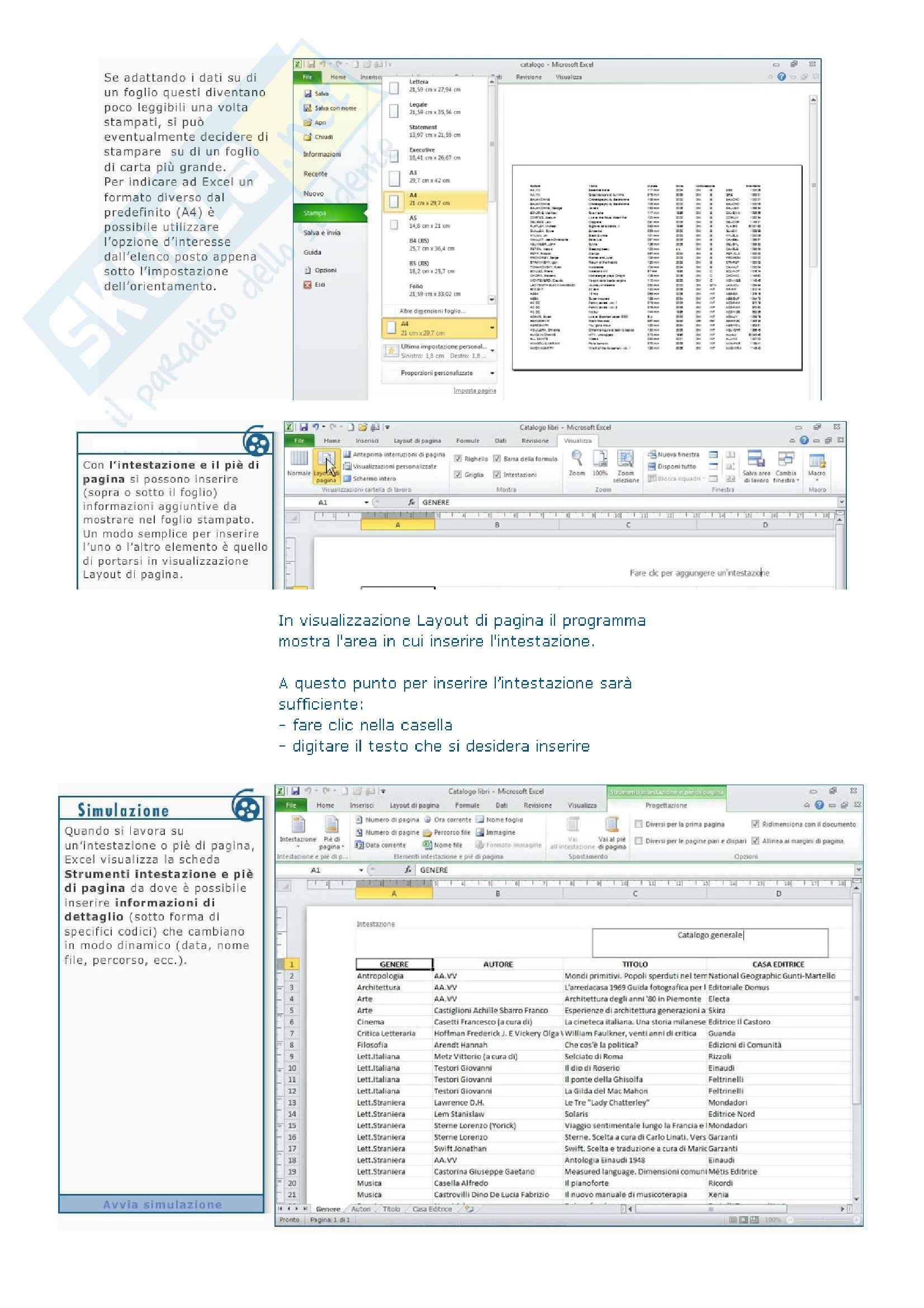 Ict e società dell'informazione - Come utilizzare i fogli di calcolo di Excel 2010 Pag. 61