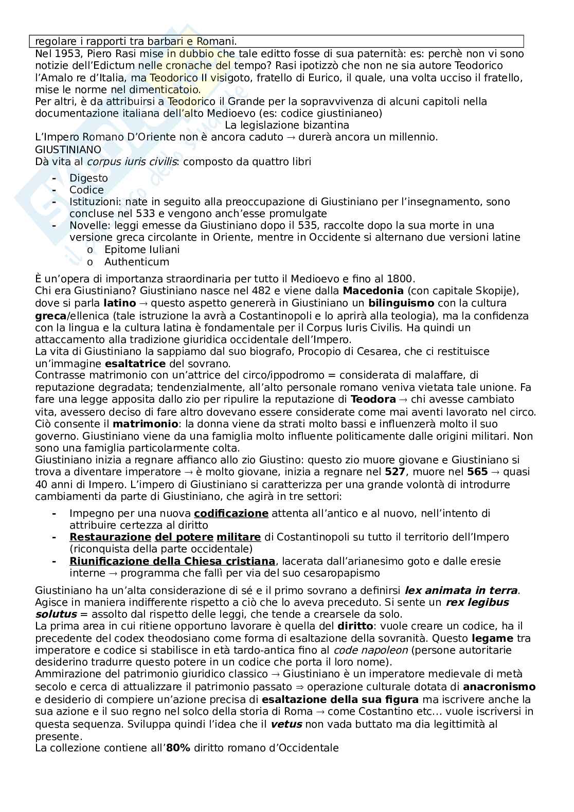 Storia del diritto medievale e moderno Pag. 21