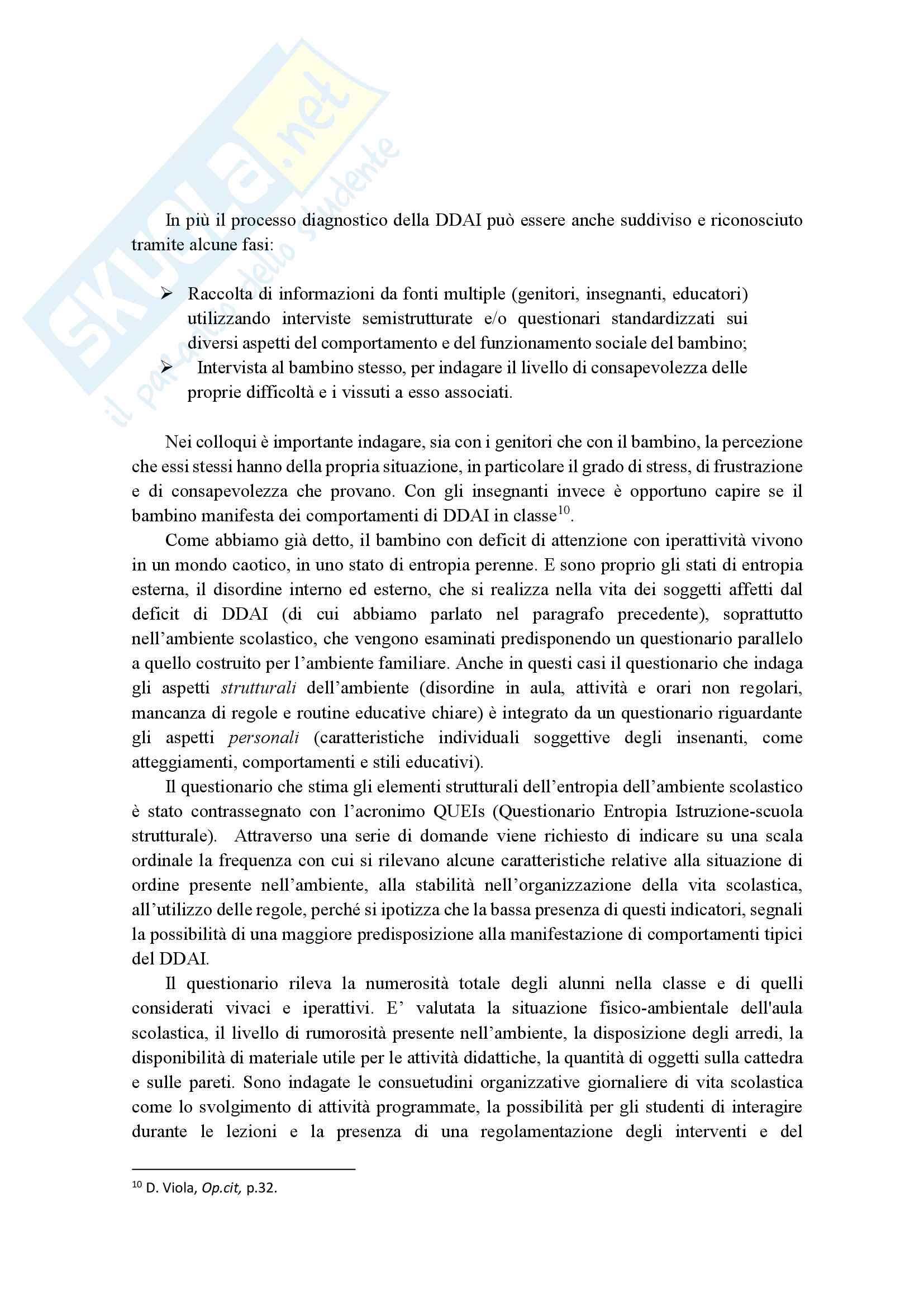 Relazione "Disturbo da deficit di attenzione e iperattività" (DDAI/ADHD) Pag. 6
