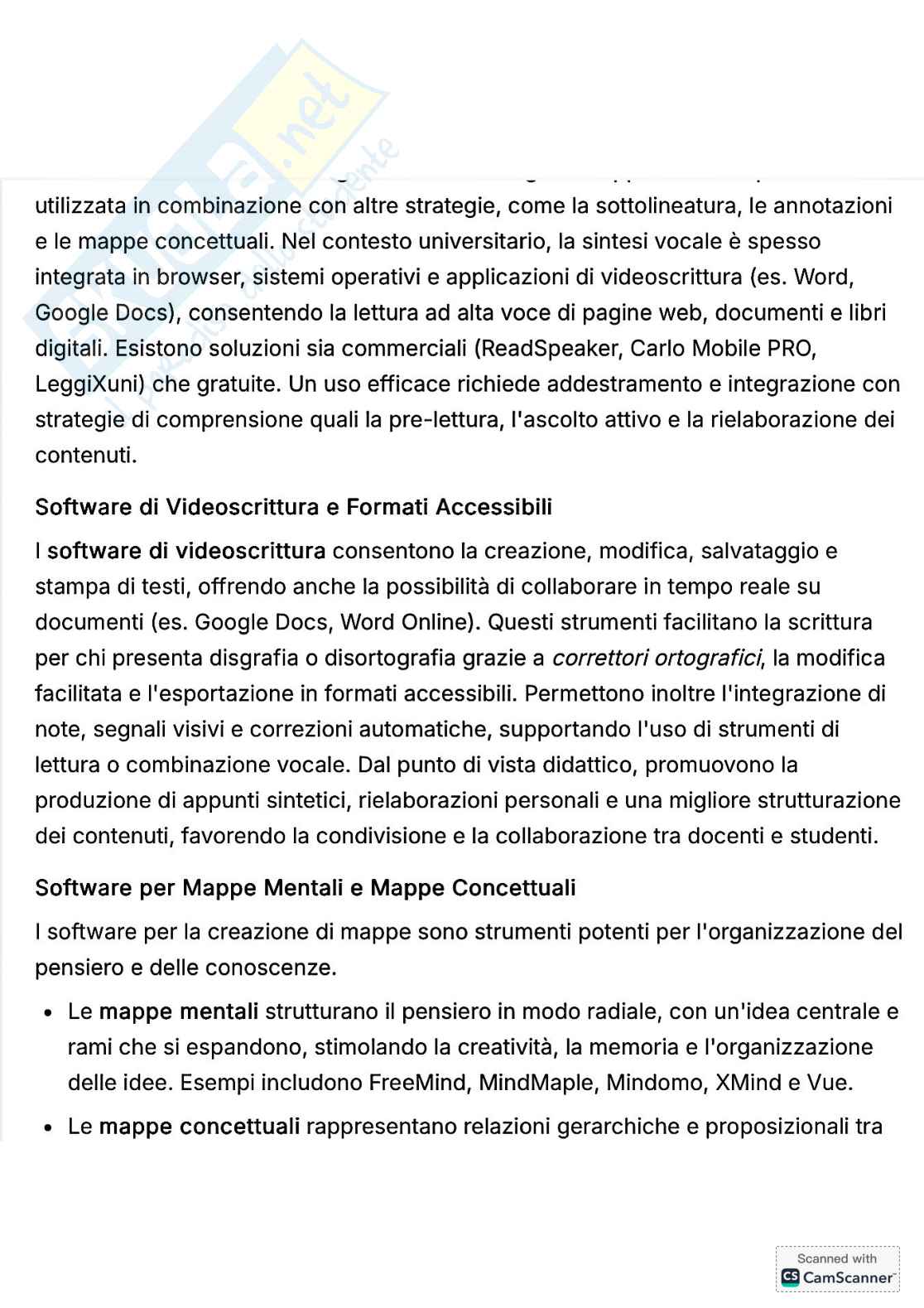 Riassunto esame Psicologia dell'apprendimento, Prof. Tinti Carla, libro consigliato DSA: percorsi inclusivi in università , Tinti  Pag. 36