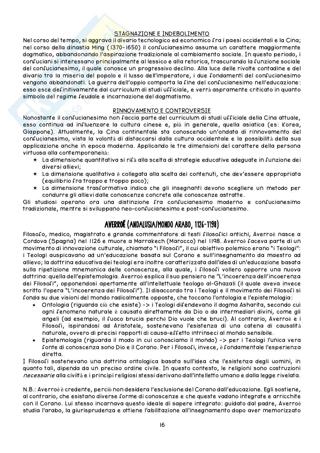 Riassunto esame Pedagogia generale, Prof. Serrelli Emanuele, libro consigliato Figure dell'educazione nel mondo, De Ketele Pag. 16
