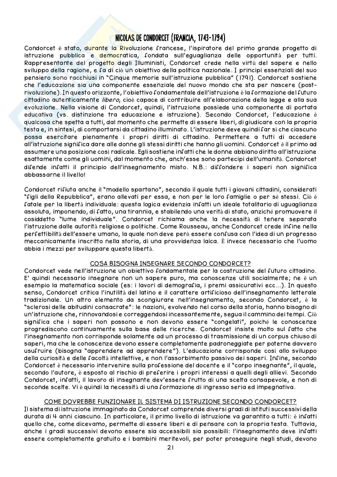 Riassunto esame Pedagogia generale, Prof. Serrelli Emanuele, libro consigliato Figure dell'educazione nel mondo, De Ketele Pag. 21