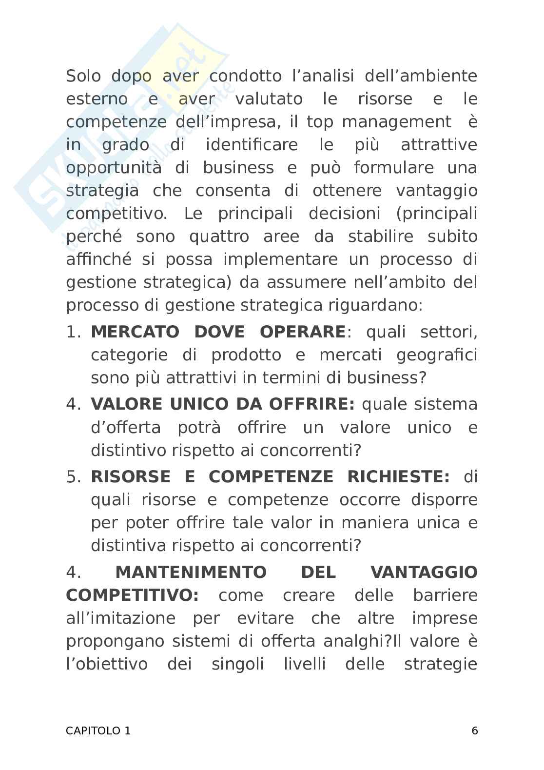 Strategie e politiche aziendali  Pag. 6