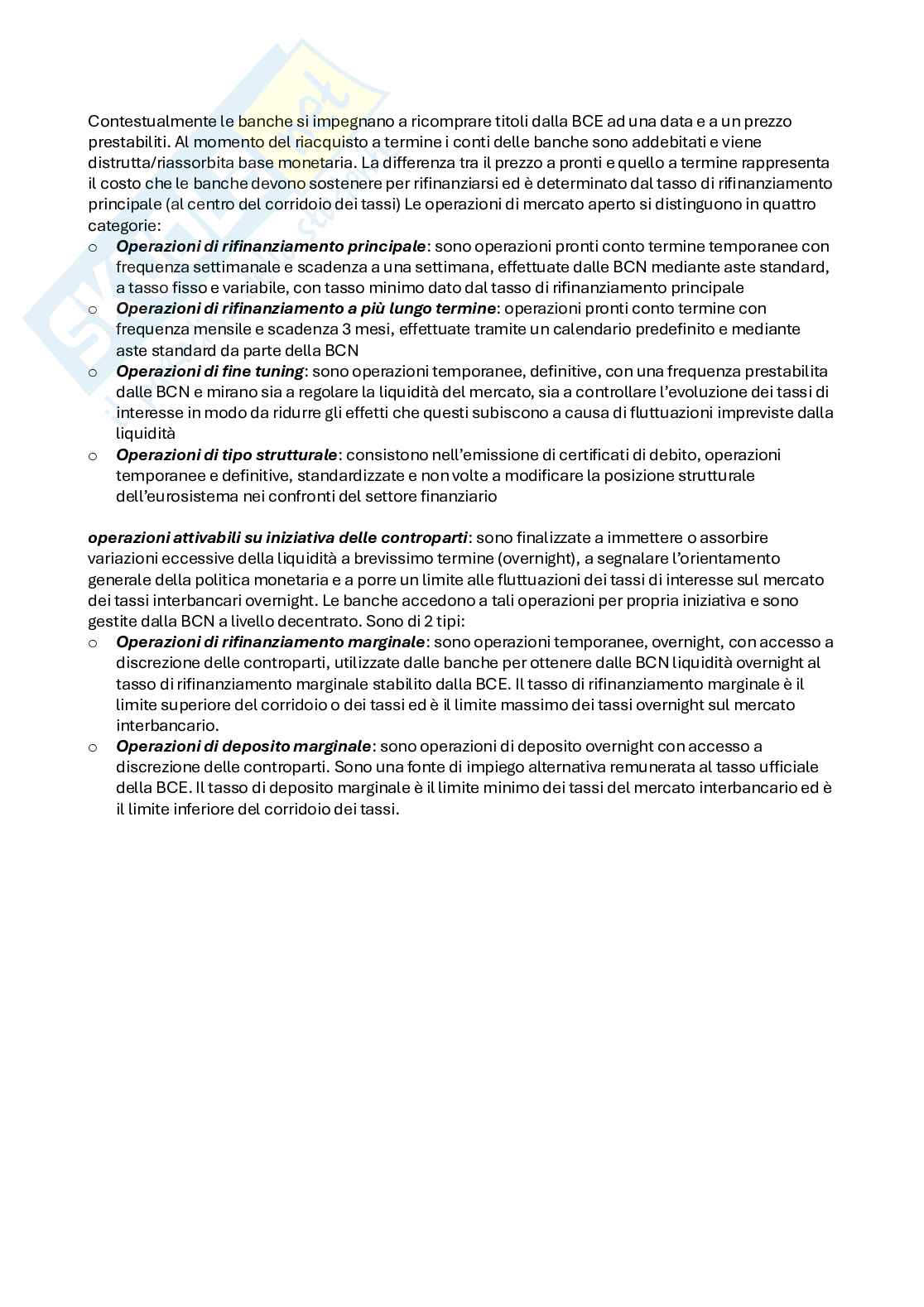 Economia degli intermediari finanziari e finanza del contesto internazionale  Pag. 26