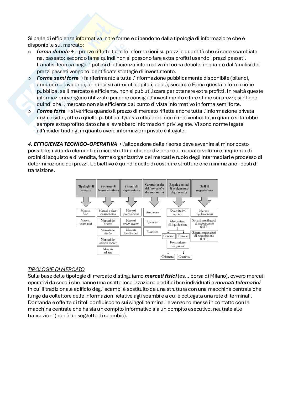 Economia degli intermediari finanziari e finanza del contesto internazionale  Pag. 31