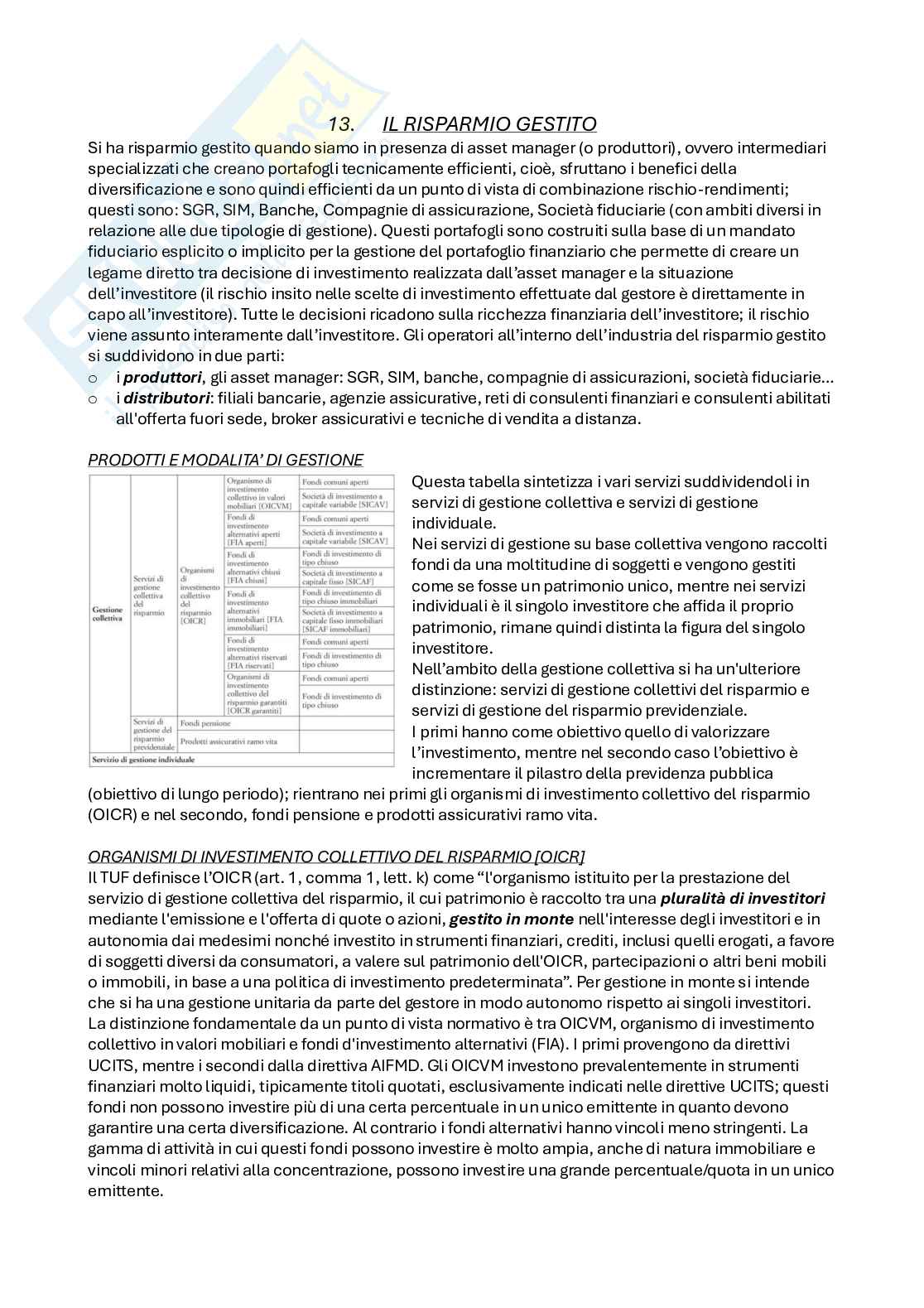 Economia degli intermediari finanziari e finanza del contesto internazionale  Pag. 86