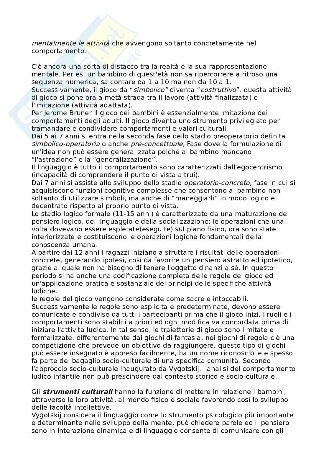 Riassunto esame Modelli di progettazione e valutazione interventi educativ, Prof. Transirico Maria, libro consigliato Epistemologia del gioco teorie, Annarumma Pag. 6