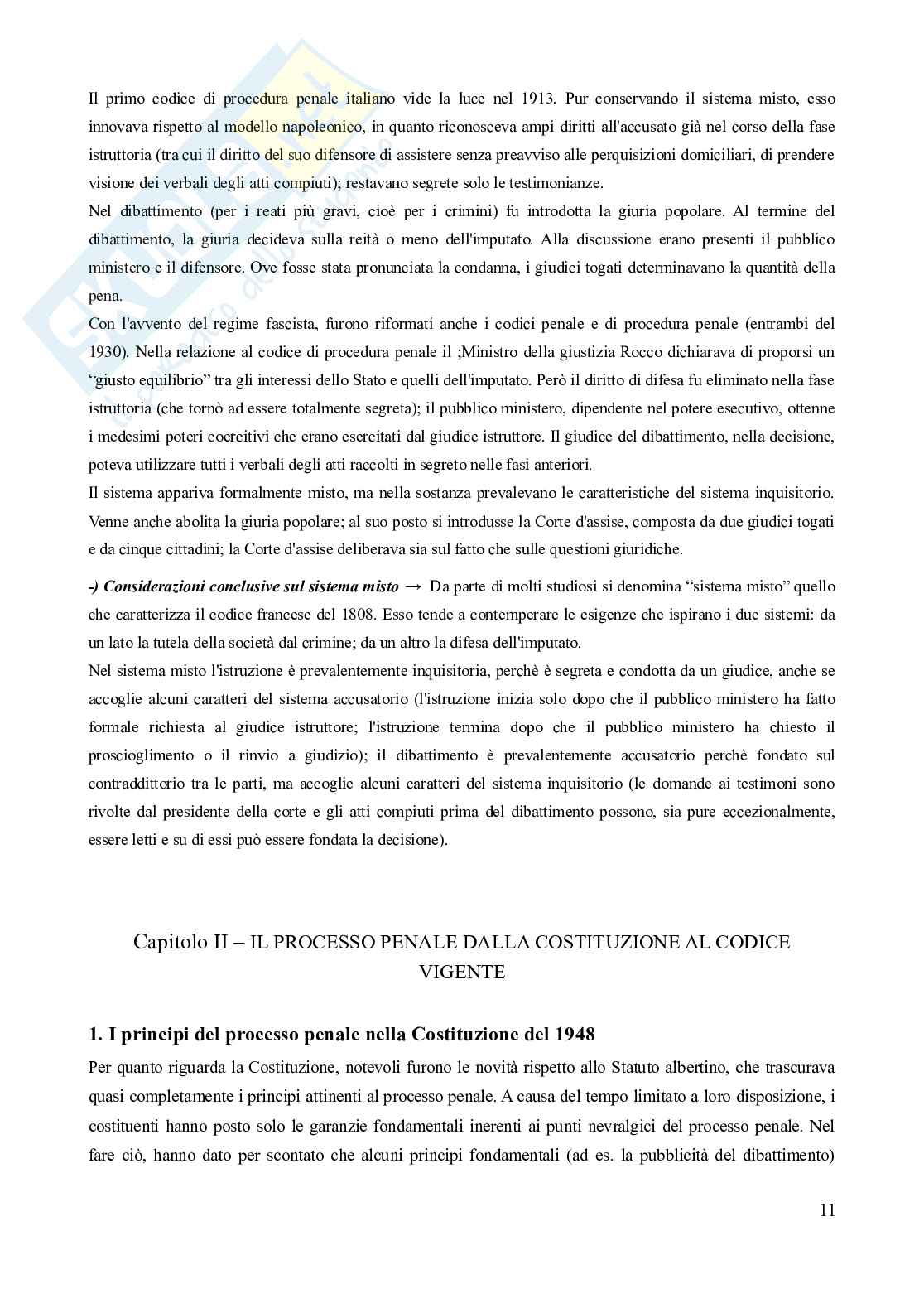 Riassunto esame Procedura penale , Prof. Mazza Oliviero, libro consigliato Manuale di procedura penale (2024), Tonini, Conti Pag. 11