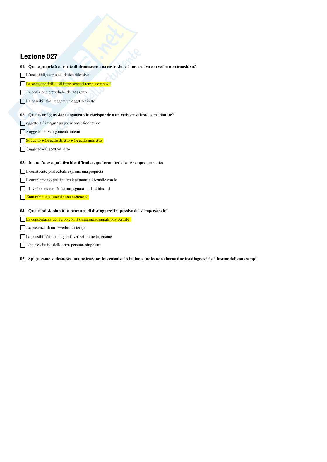 Paniere Linguistica italiana Pag. 31