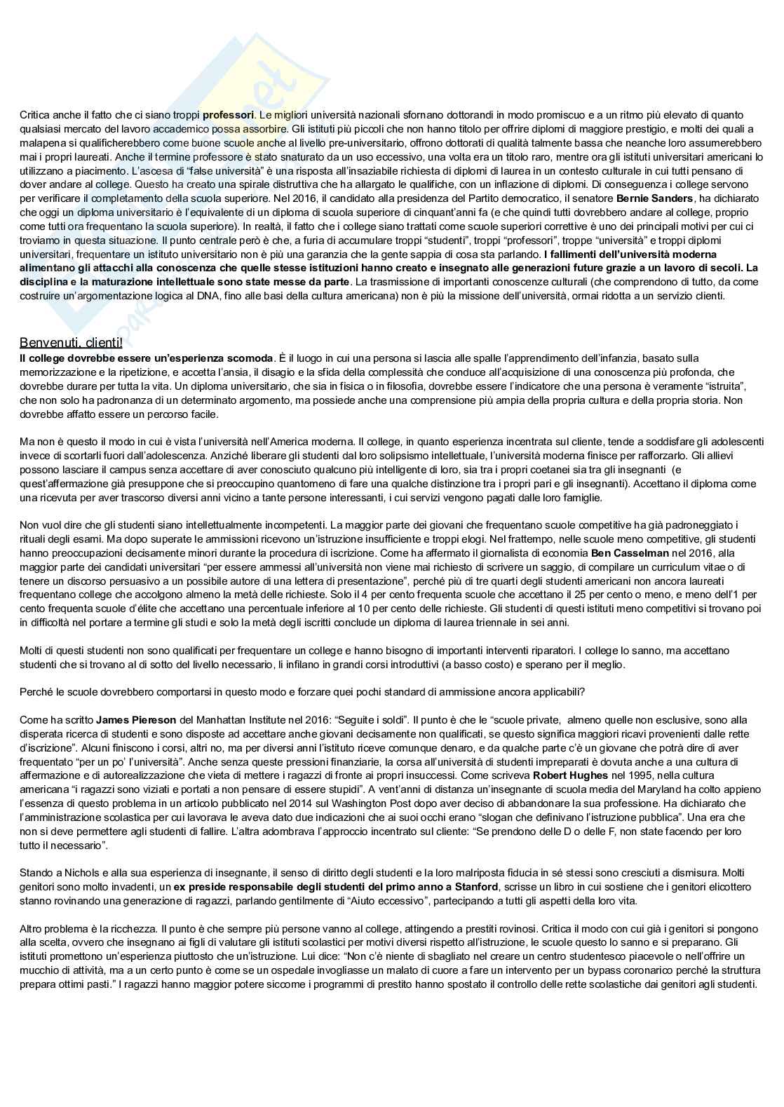 Riassunto esame Strategie e comunicazione delle imprese audiovisive, Prof. Battaglia Paolo, libro consigliato La conoscenza e i suoi nemici, Nicholson Pag. 11