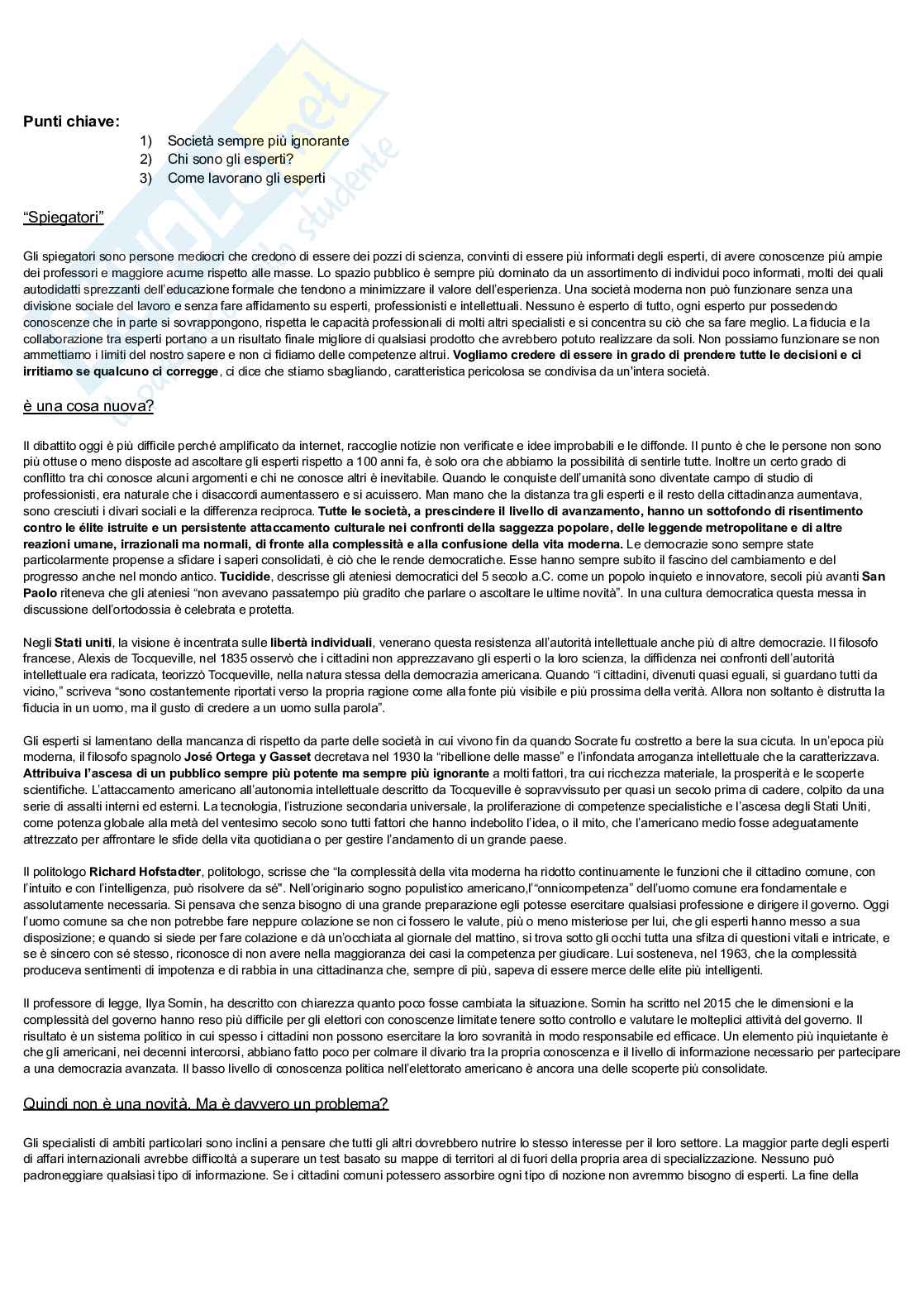 Riassunto esame Strategie e comunicazione delle imprese audiovisive, Prof. Battaglia Paolo, libro consigliato La conoscenza e i suoi nemici, Nicholson Pag. 2