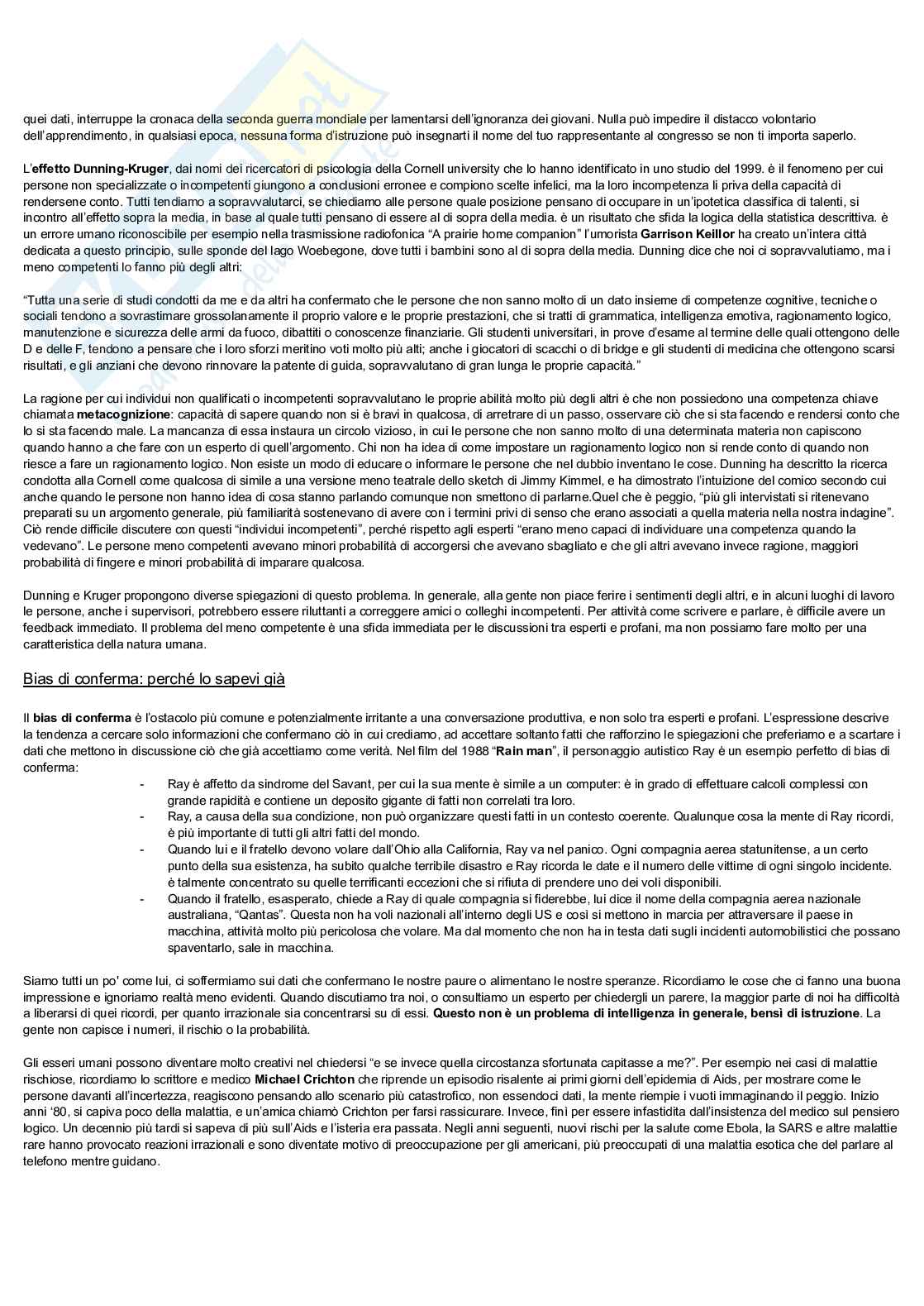 Riassunto esame Strategie e comunicazione delle imprese audiovisive, Prof. Battaglia Paolo, libro consigliato La conoscenza e i suoi nemici, Nicholson Pag. 6