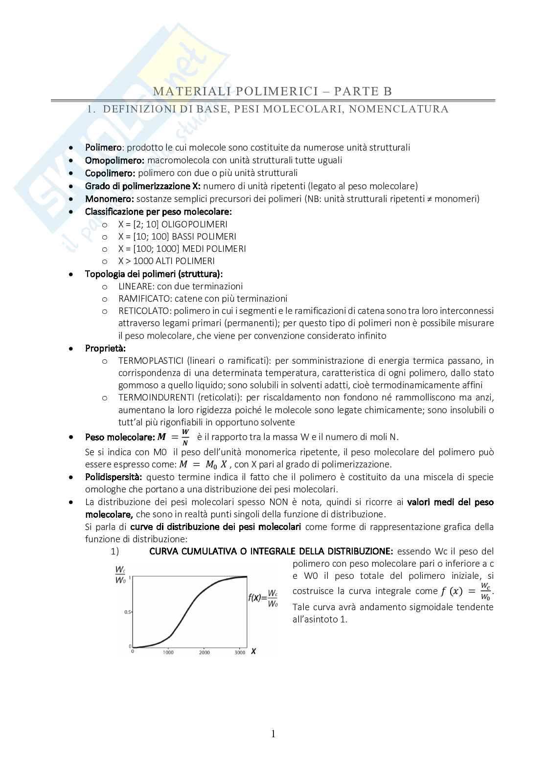 Materiali polimerici B Pag. 1