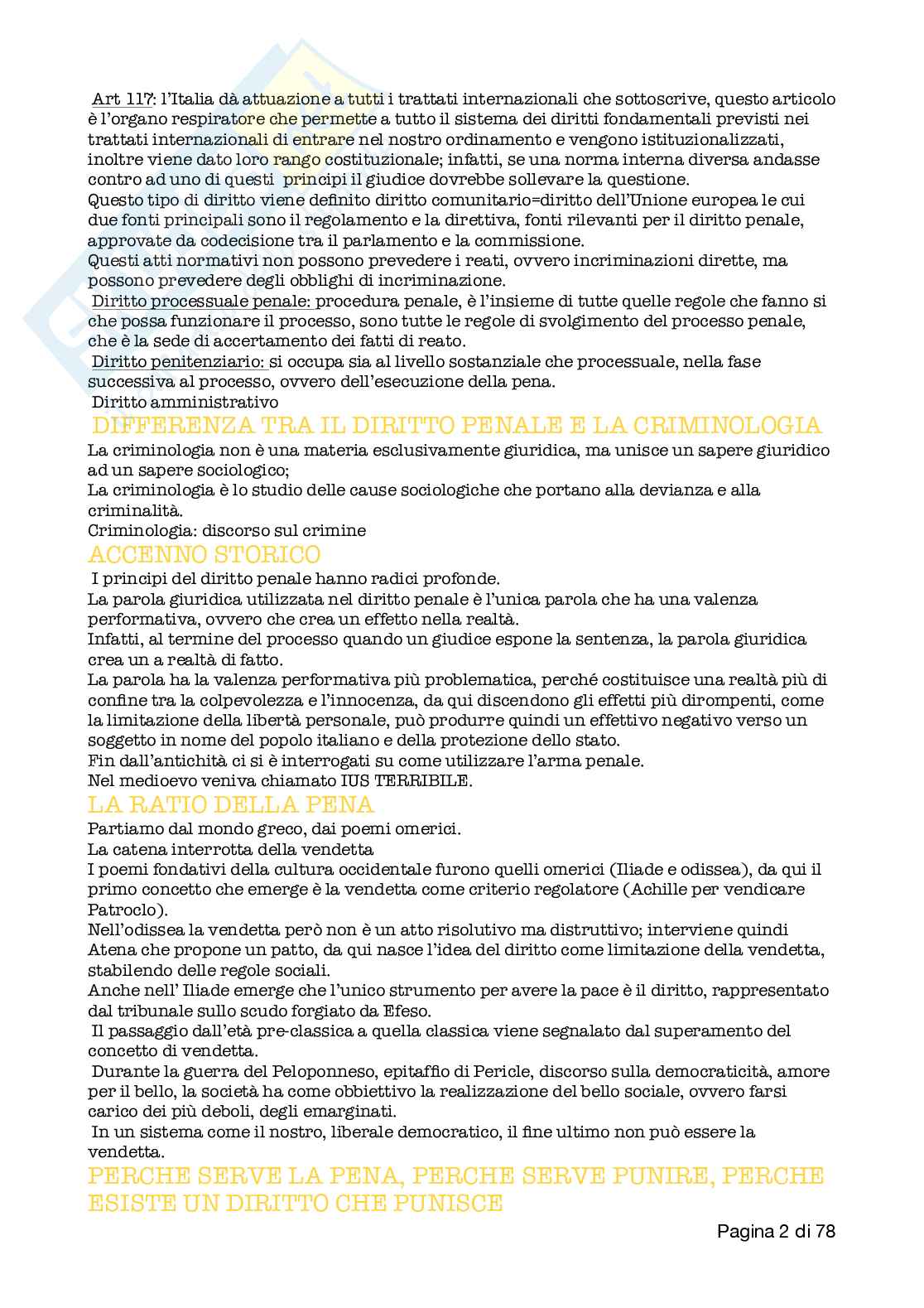 Appunti per esame di Diritto penale  Pag. 2