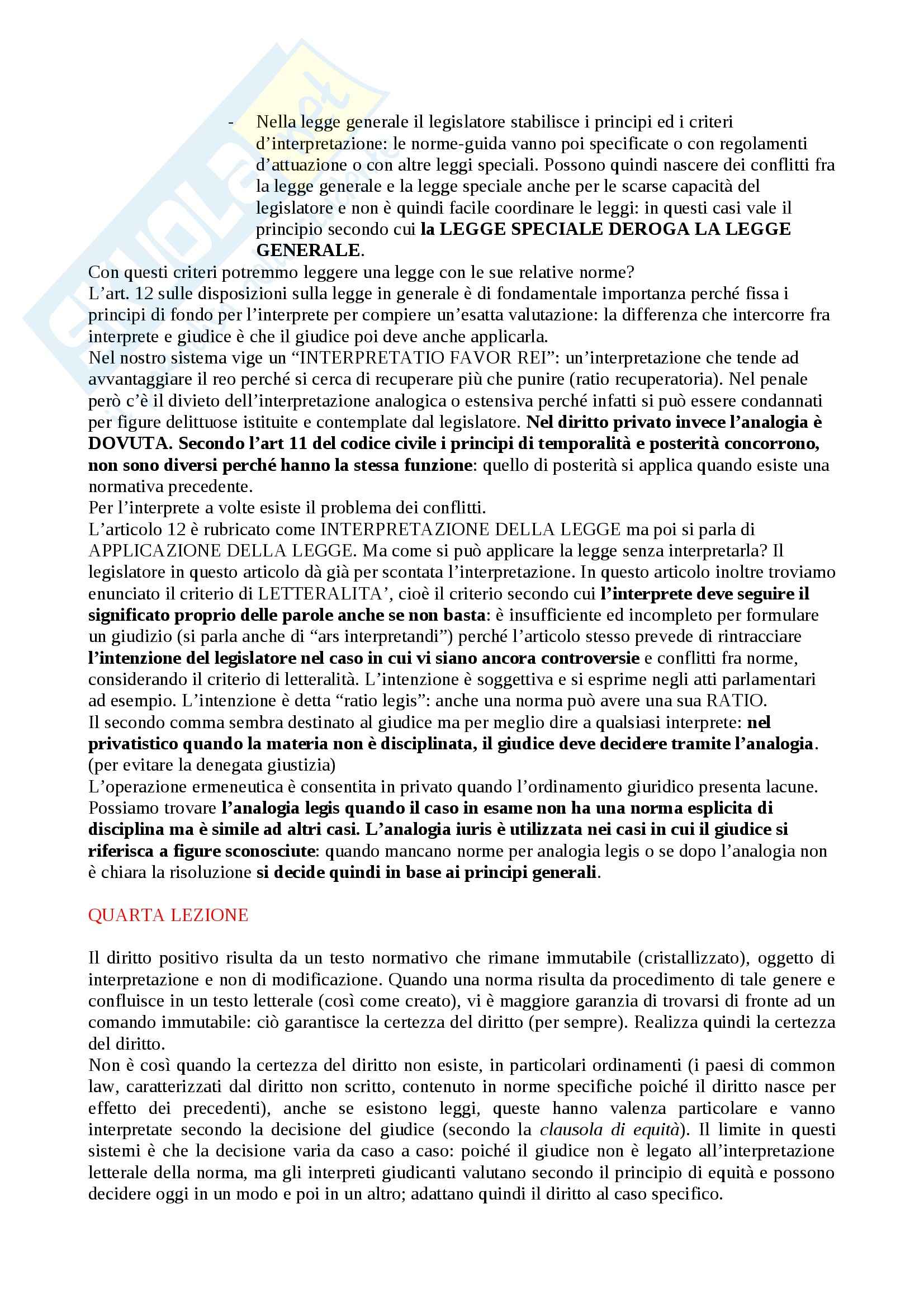 Lezioni, Istituzioni di diritto privato I Pag. 6