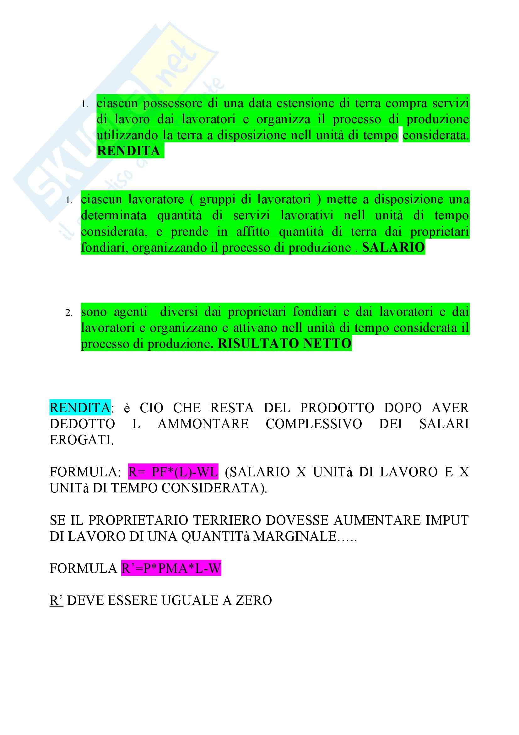 Teoria dei prezzi Pag. 11