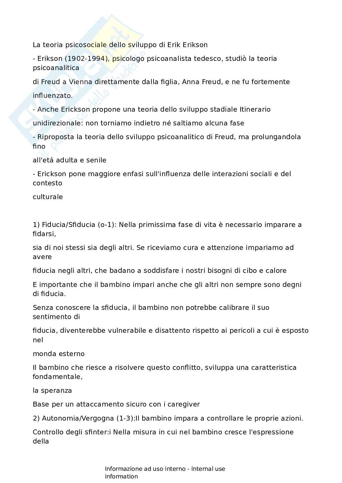 Psicologia dello sviluppo e dell'educazione Pag. 1