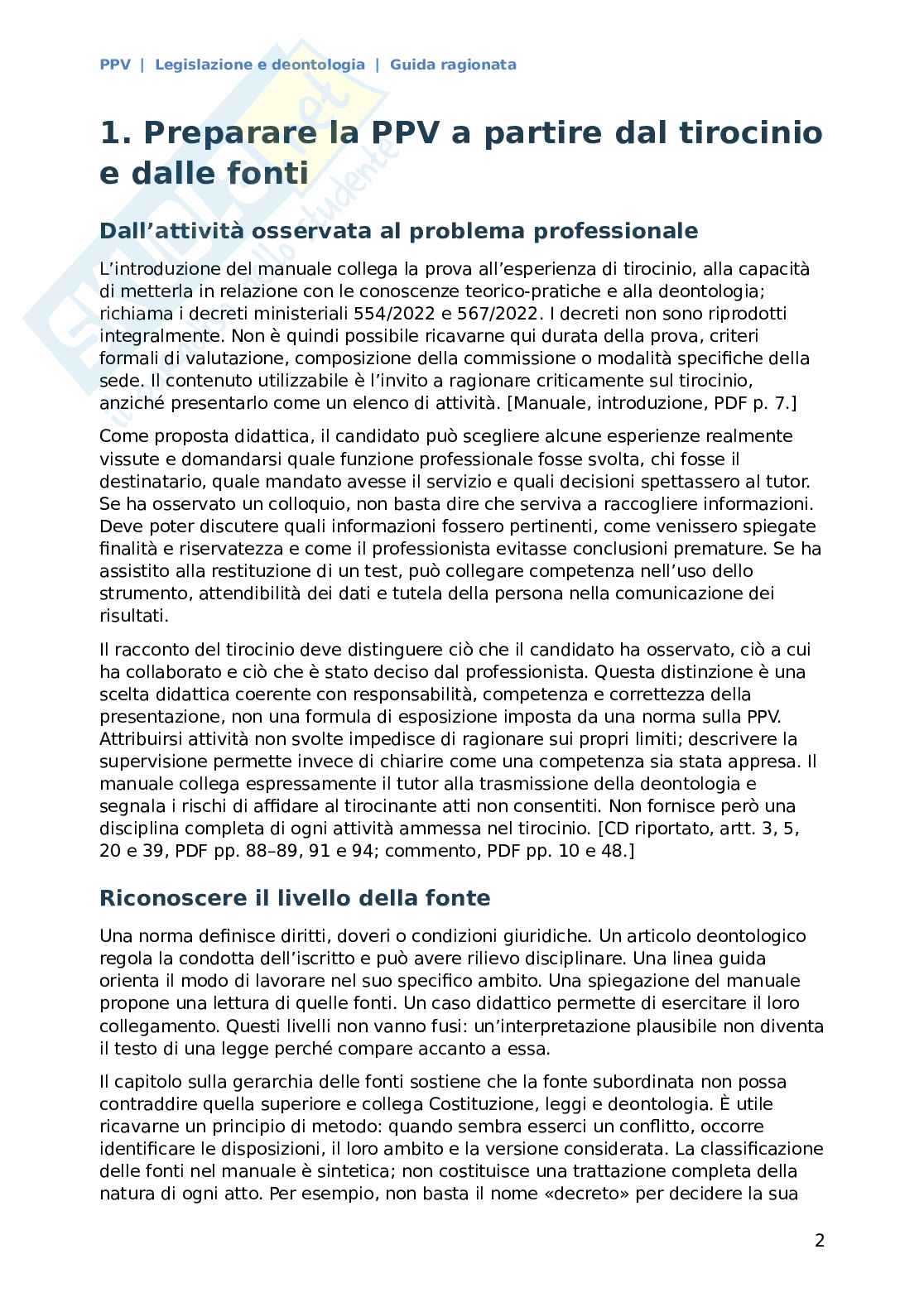 Prova pratico valutativa psicologi - materiale completo  Pag. 2