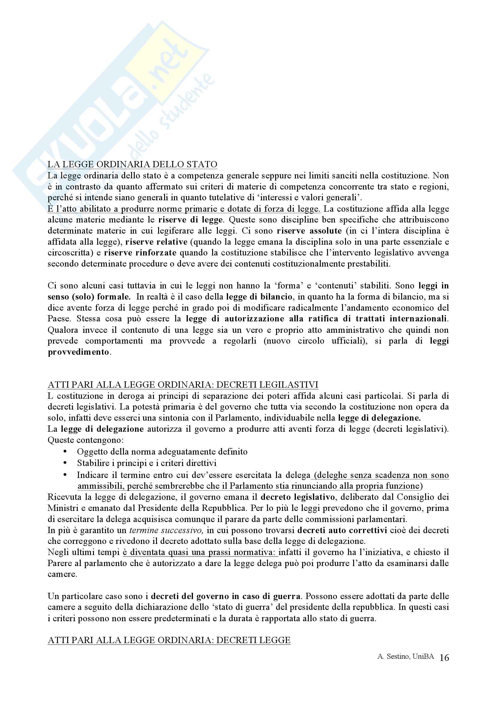 Riassunto esame Diritto pubblico, prof. Teotonico, libro consigliato Corso di diritto pubblico, Barbera, Fusaro Pag. 16