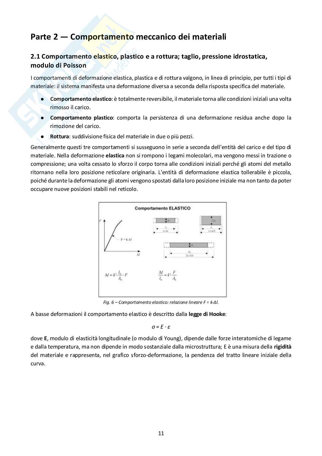 Tecnologia dei materiali   Pag. 11