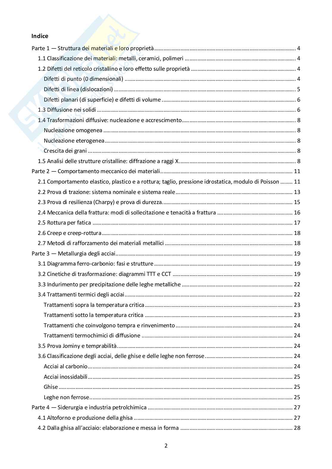 Tecnologia dei materiali   Pag. 2