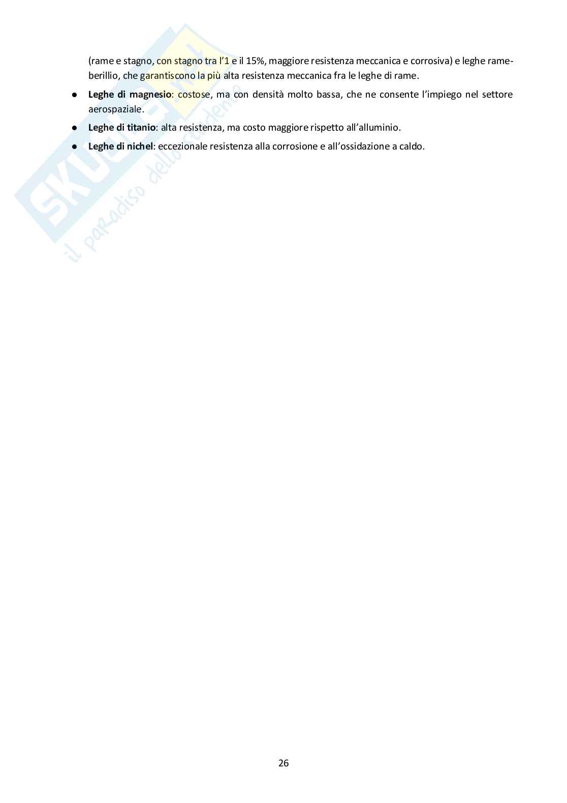 Tecnologia dei materiali   Pag. 26