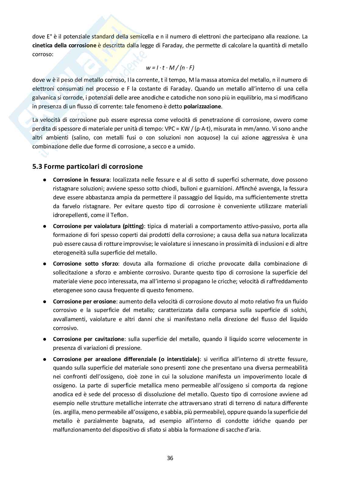 Tecnologia dei materiali   Pag. 36