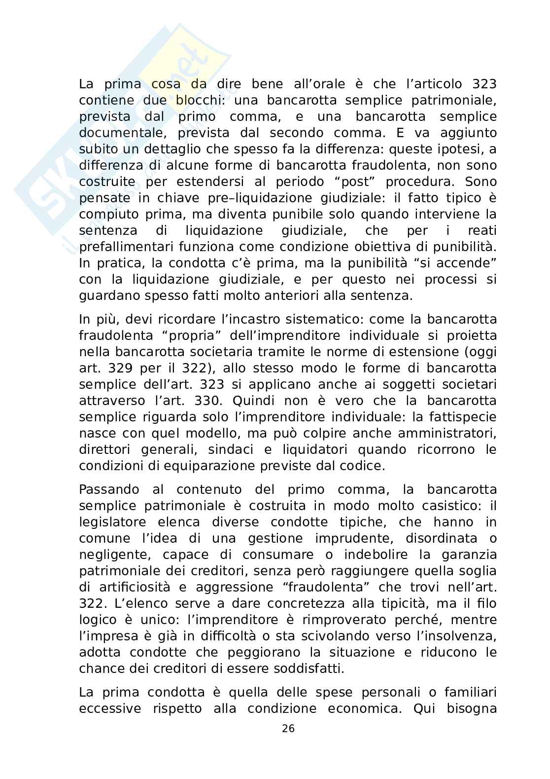 Riassunto esame Diritto penale dell'economia, Prof. Baron Luca, libro consigliato Diritto penale dell'economia, Amati Pag. 26