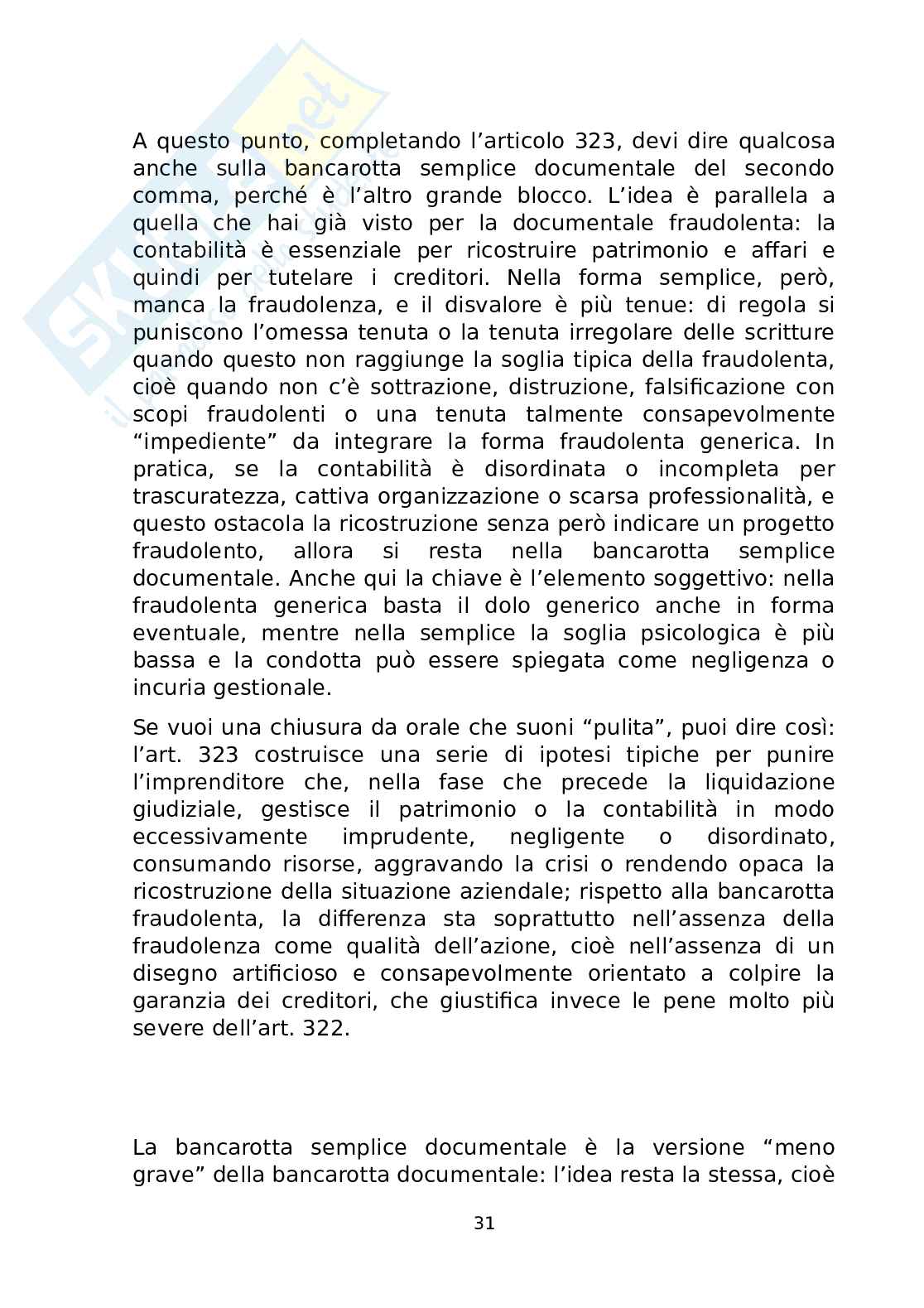 Riassunto esame Diritto penale dell'economia, Prof. Baron Luca, libro consigliato Diritto penale dell'economia, Amati Pag. 31