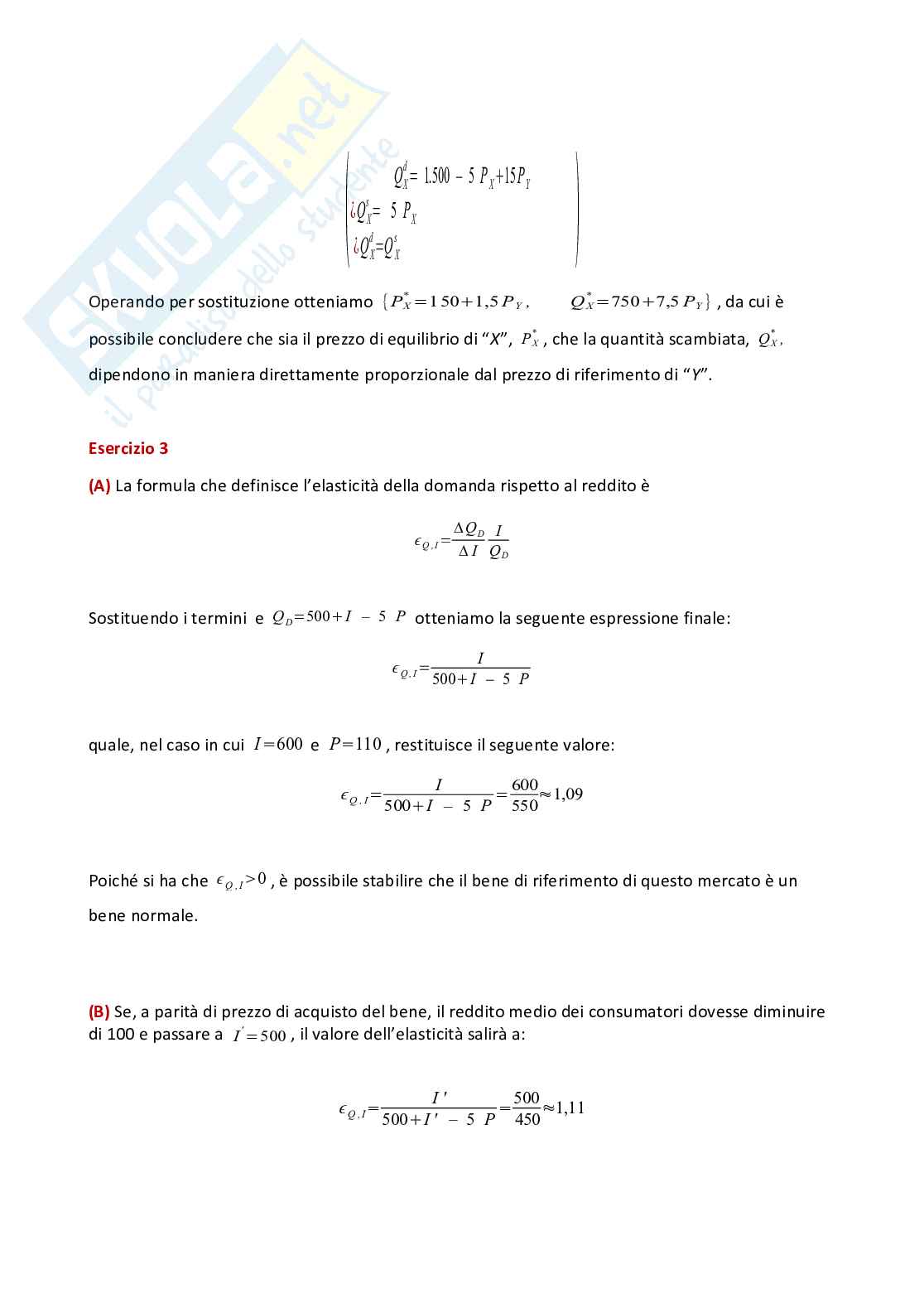 Esercizi d'esame comune di Economia politica   Pag. 26