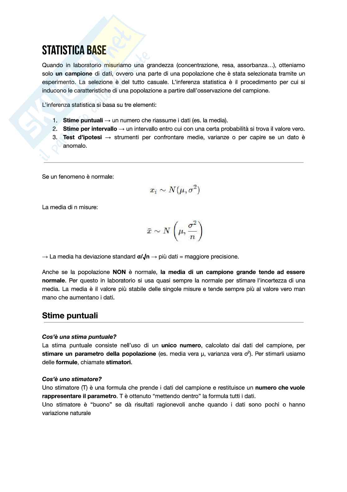 Lezioni di laboratorio teoria Pag. 1