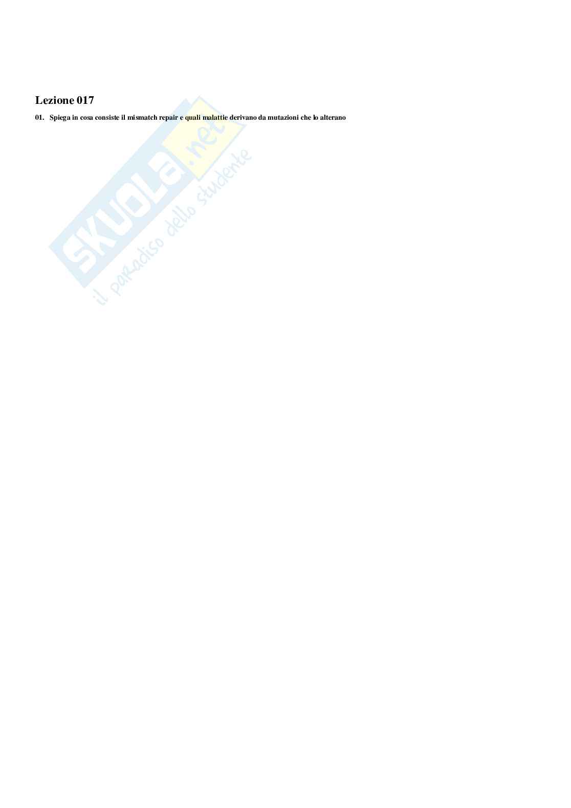 Paniere Biologia molecolare - Risposte multiple - aggiornato (2026) Pag. 21