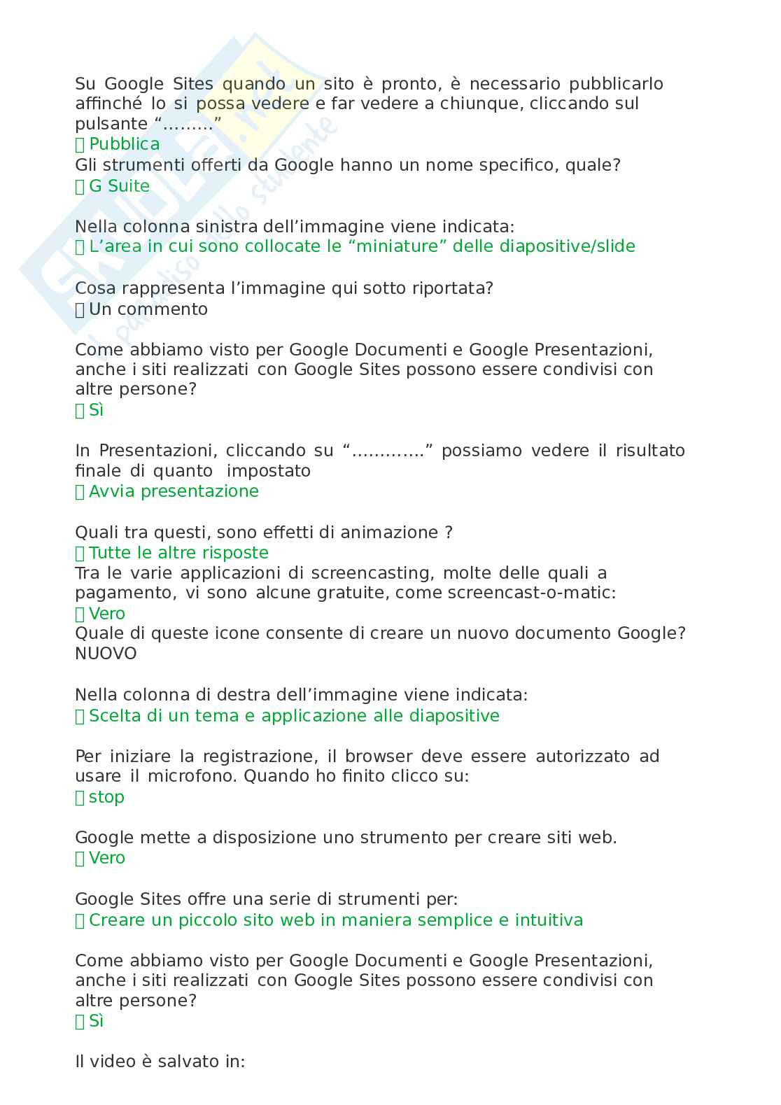 Eipass - Eipass Teacher-  modolo 1: Approfondimento su Google Sites e G Suite. Aggiornato e completo. In ordine Pag. 16