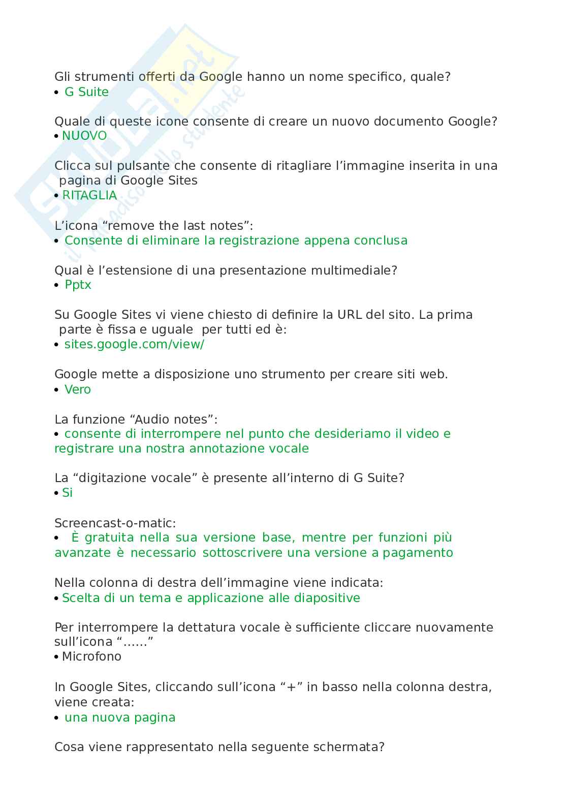 Eipass - Eipass Teacher-  modolo 1: Approfondimento su Google Sites e G Suite. Aggiornato e completo. In ordine Pag. 6
