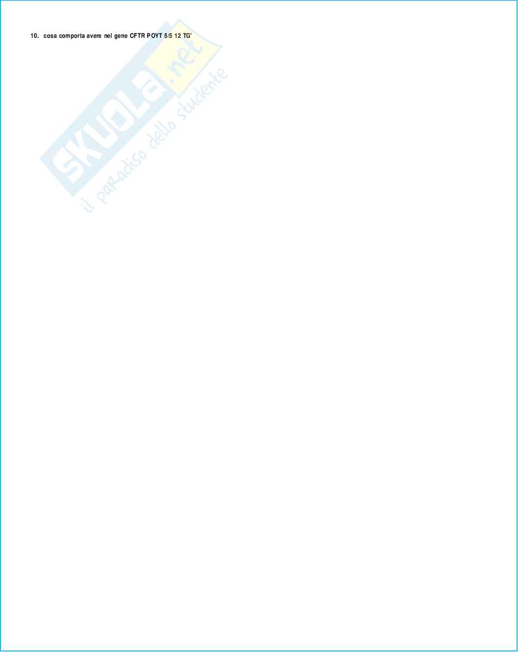 Risposte domande chiuse genetica medica aggiornate 2026 Pag. 96