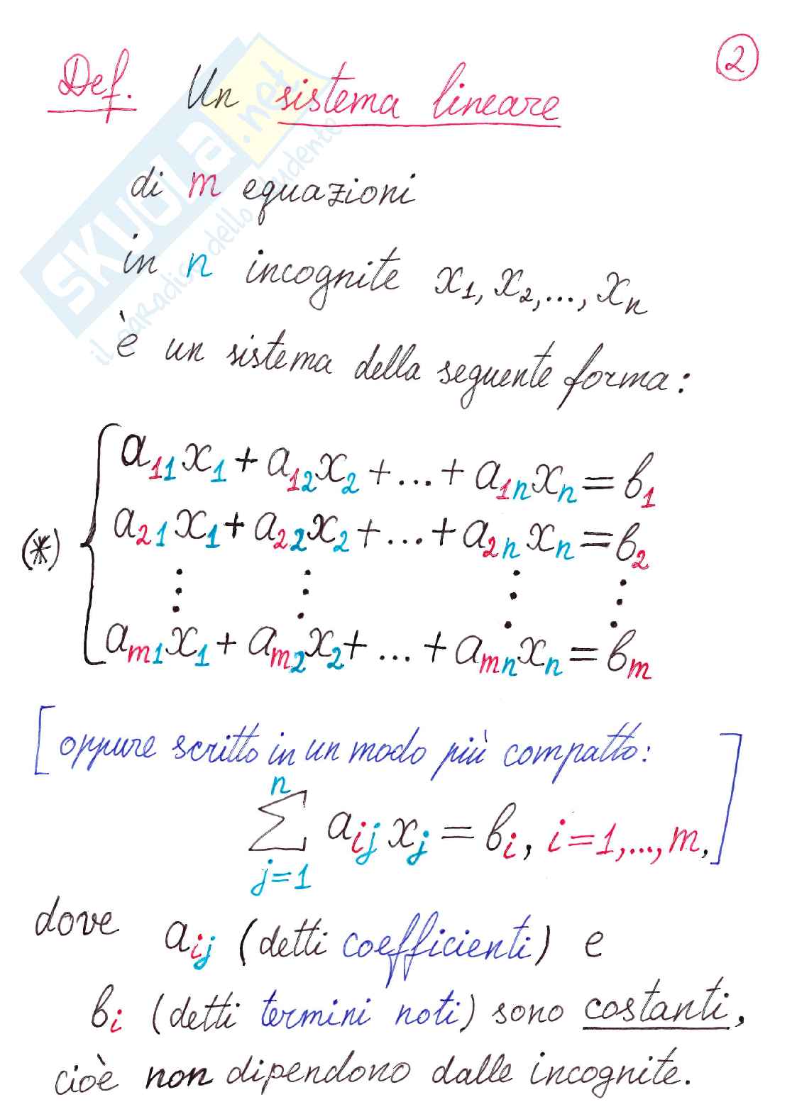 Algebra delle matrici Pag. 2