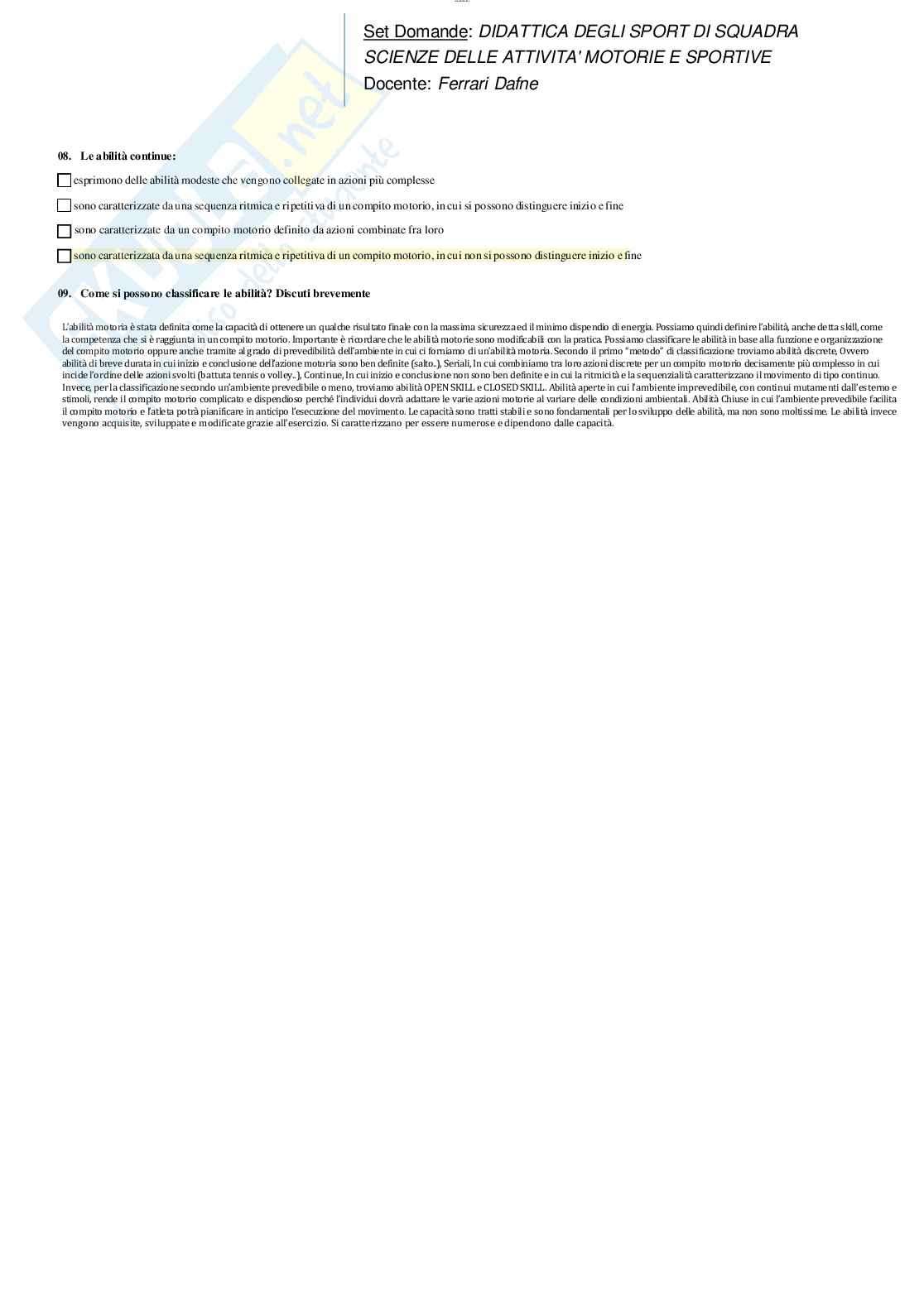 Didattica degli sport di squadra aggiornate 2023  Pag. 41