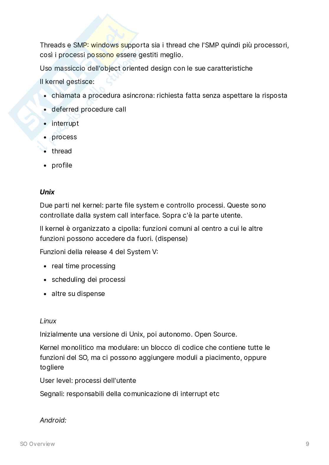 Calcolatori Elettronici - Sistemi Operativi Pag. 51