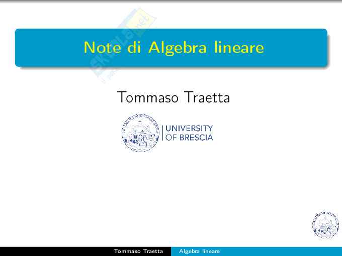 Definizione chieste per Algebra e geometria Pag. 1