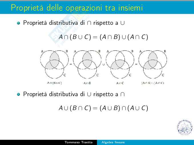 Definizione chieste per Algebra e geometria Pag. 16