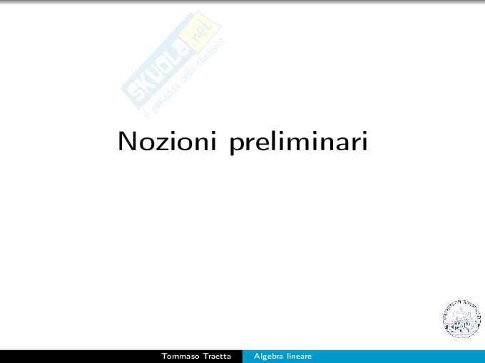 Definizione chieste per Algebra e geometria Pag. 2