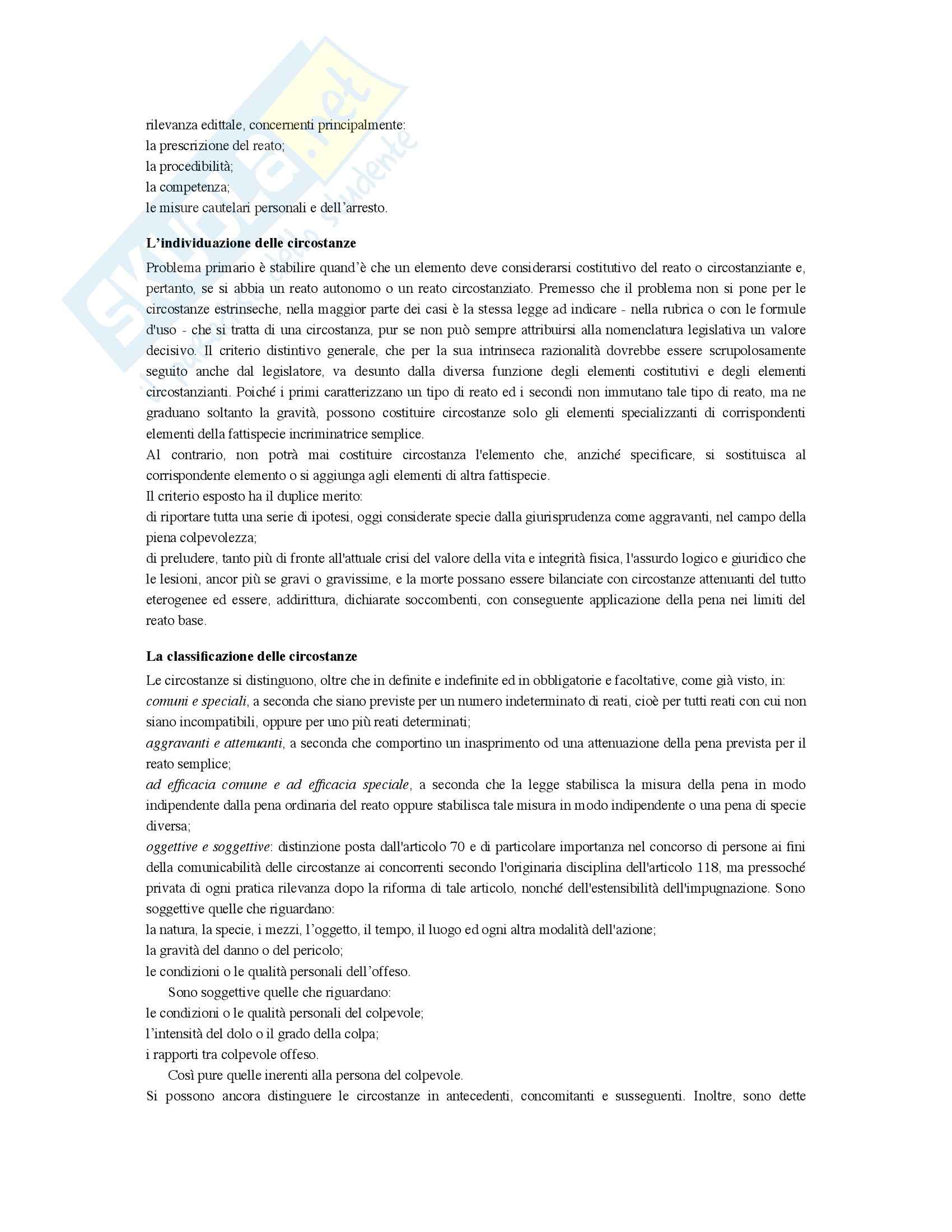 Riassunto esame Diritto penale, prof. Bernardi, libro consigliato Diritto penale, Mantovani (parte generale) Pag. 46