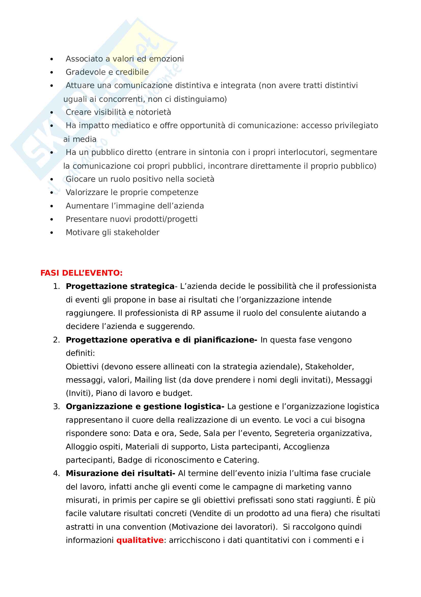 Riassunto esame Relazioni pubbliche e comunicazione dei media, prof. Mazzei, libro consigliato Relazioni pubbliche e corporate communication", Invernizzi, e "Dialogare con gli stakeholder, Mazzei Pag. 31