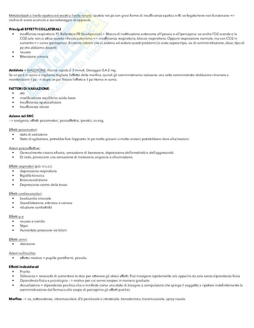 Anestesiologia e terapia antalgica Pag. 21