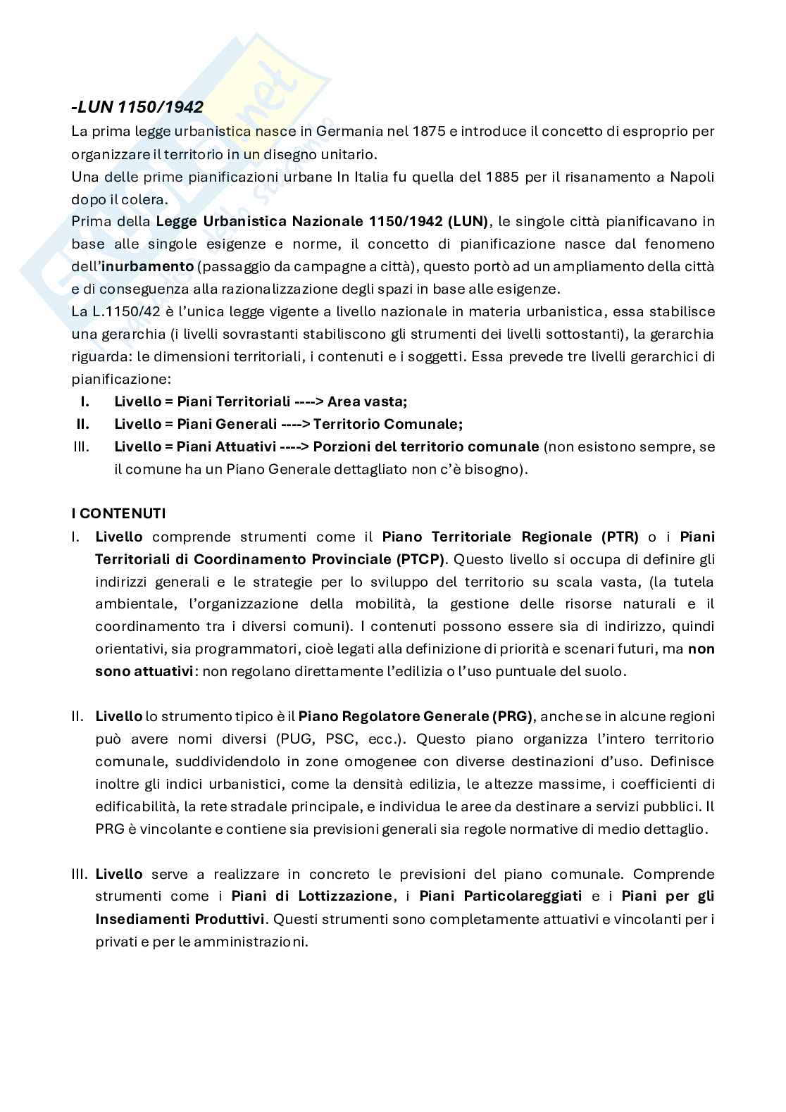 Appunti di Laboratorio di urbanistica e pianificazione Pag. 2