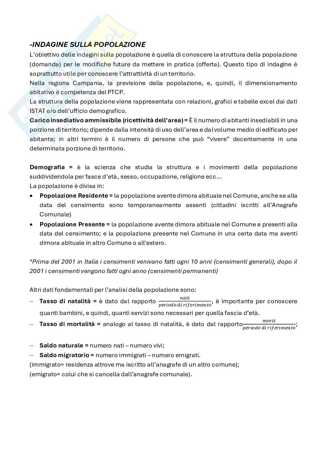Appunti di Laboratorio di urbanistica e pianificazione Pag. 6