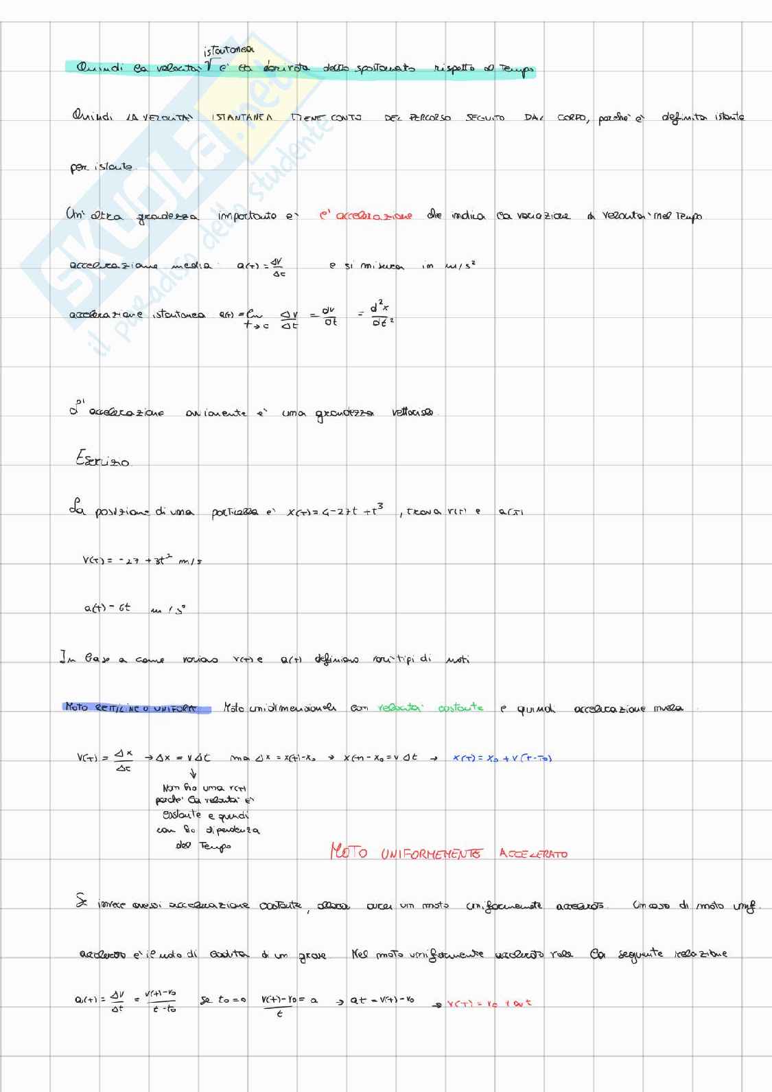 Appunti di Fisica 1 con esercizi  Pag. 2